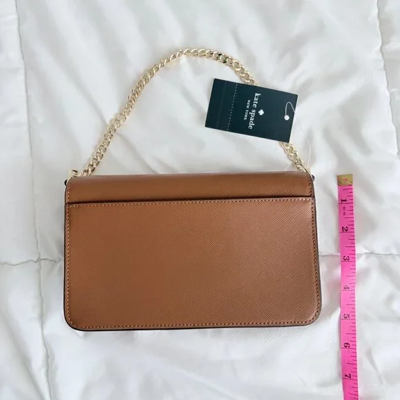 Kate Spade New York Madison Willow Mini Flap Crossbody Bag Brown NWT - Picture 8 of 10